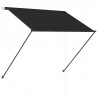 Markiza zwijana z LED, 150 x 150 cm, antracytowa