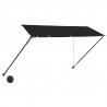 Markiza zwijana z LED, 300 x 150 cm, antracytowa