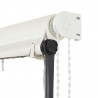 Markiza zwijana z LED, 350 x 150 cm, kremowa