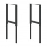Regulowane ramy stołu roboczego, 2 szt., metal, 55x(69-95,5) cm