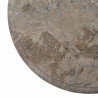 Blat do stołu, szary, Ø40 x 2,5 cm, marmur