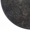 Blat do stołu, czarny, Ø50 x 2,5 cm, marmur
