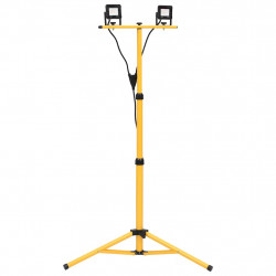 Reflektor LED ze stojakiem, 2x10 W, zimne białe światło