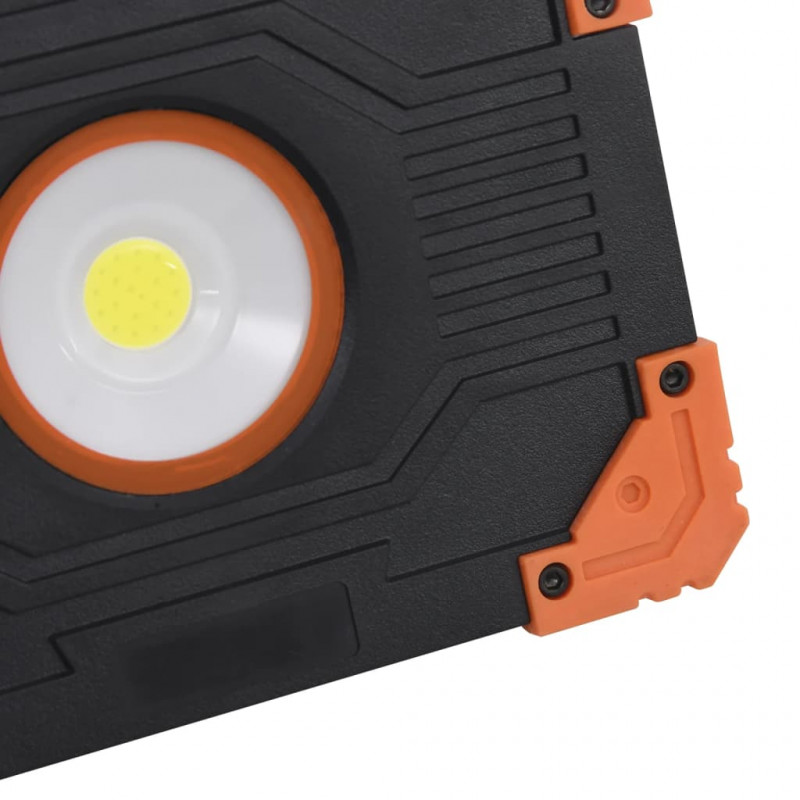 Przenośny reflektor LED, ABS, 10 W, zimne białe światło