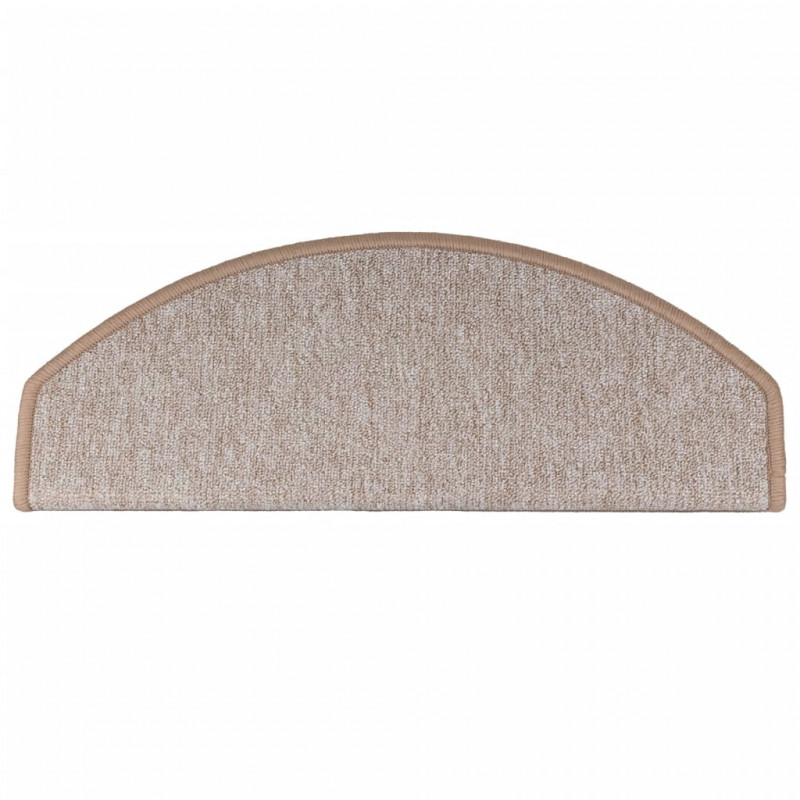 Nakładki na schody, 10 szt., 65x24x4 cm, jasnobrązowe