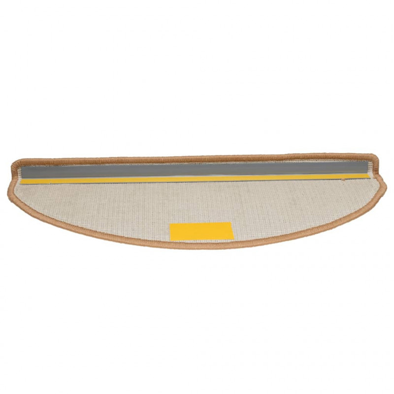 Nakładki na schody, 10 szt., 65x21x4 cm, beżowe