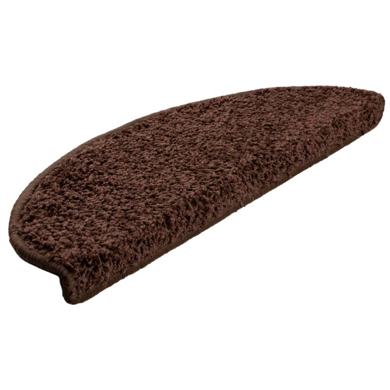 Nakładki na schody, 10 szt., 65x21x4 cm, brązowe