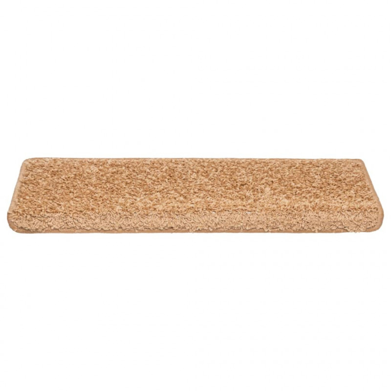 Nakładki na schody, 10 szt., 65x21x4 cm, beżowe