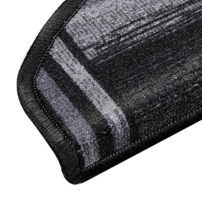 Samoprzylepne nakładki na schody 10 szt. 65x21x4cm czarno-szare