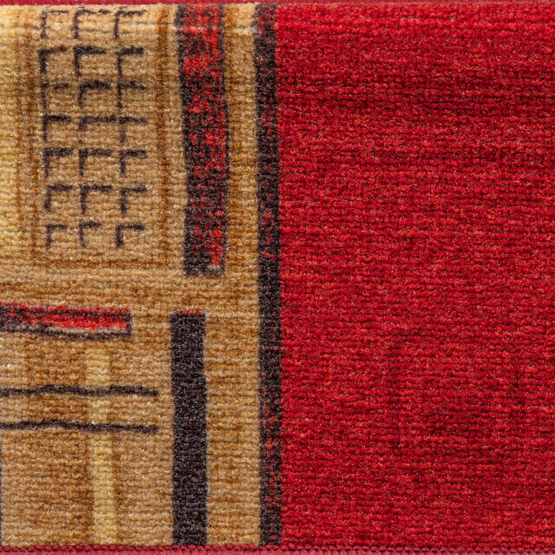 Samoprzylepne nakładki na schody, 5 szt., 65x21x4 cm, czerwone
