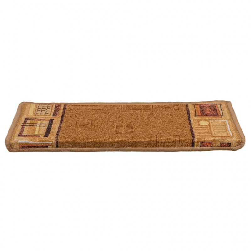 Samoprzylepne nakładki na schody, 5 szt., 65x21x4 cm, beżowe