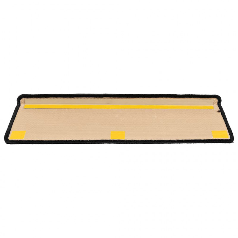 Samoprzylepne nakładki na schody 5 szt., 65x21x4cm czarno-szare
