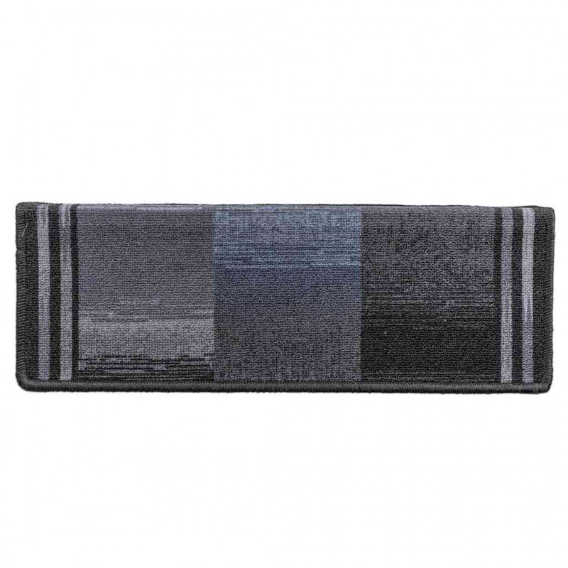 Samoprzylepne nakładki na schody 5 szt., 65x21x4cm czarno-szare