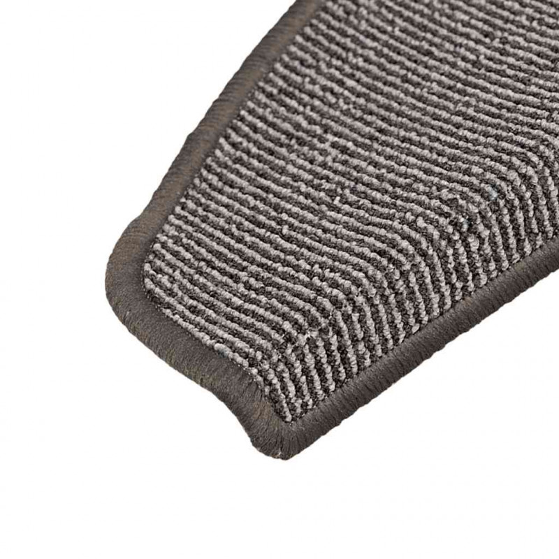 Nakładki na schody, 15 szt., szare, 65x21x4 cm