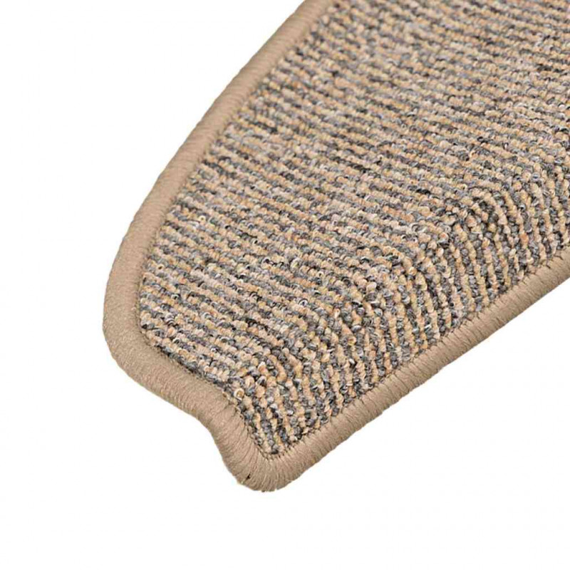 Nakładki na schody, 15 szt., szaro-brązowe, 65x21x4 cm