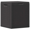 Skrzynia ogrodowa, 90 L, czarna, rattan PP