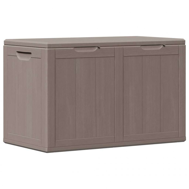 Skrzynia ogrodowa, 180 L, brązowa, rattan PP