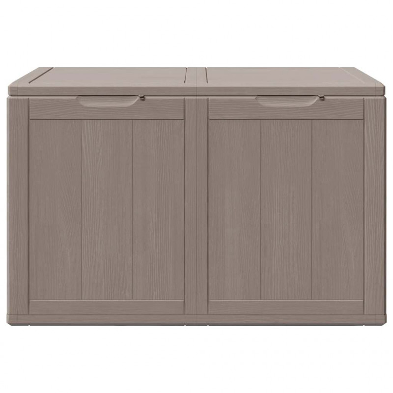 Skrzynia ogrodowa, 180 L, brązowa, rattan PP