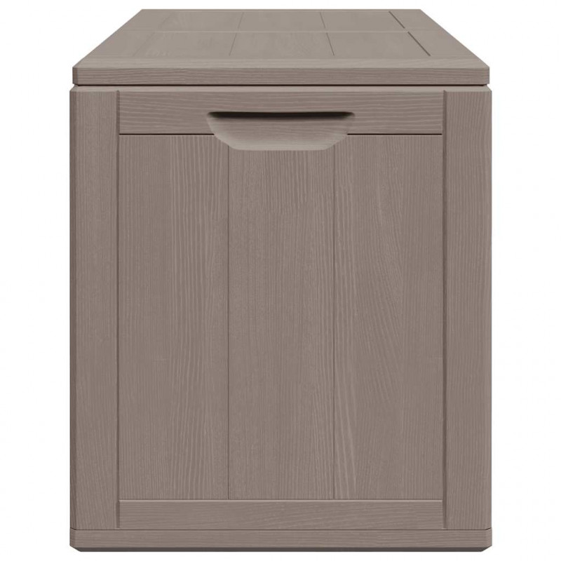 Skrzynia ogrodowa, 180 L, brązowa, rattan PP
