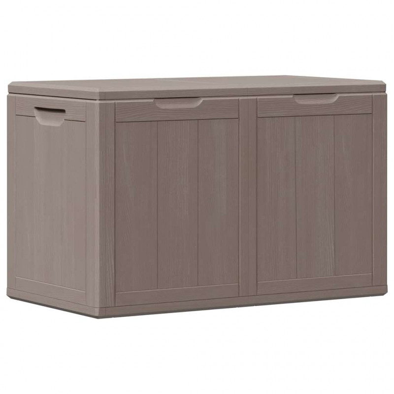 Skrzynia ogrodowa, 180 L, brązowa, rattan PP