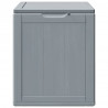 Skrzynia ogrodowa, 90 L, szara, rattan PP