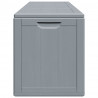 Skrzynia ogrodowa, 270 L, szara, rattan PP