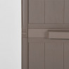 Szafka ogrodowa, brązowa 65x45x172 cm, PP stylizowane na drewno
