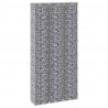Wysokie donice gabionowe, 3 szt., 30x30x150 cm, żelazo