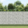 Wysokie donice gabionowe, 3 szt., 30x30x200 cm, żelazo