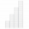 Wysokie donice gabionowe, 4 szt., 30x30x50/100/150/200 cm