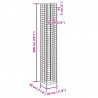 Wysokie donice gabionowe, 4 szt., 30x30x50/100/150/200 cm