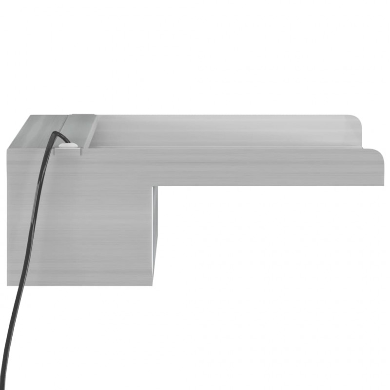 Wylewka do wodospadu z RGB LED, stal nierdzewna, 30 cm