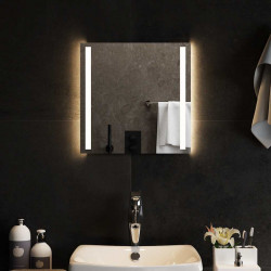Lustro łazienkowe z LED, 40x40 cm