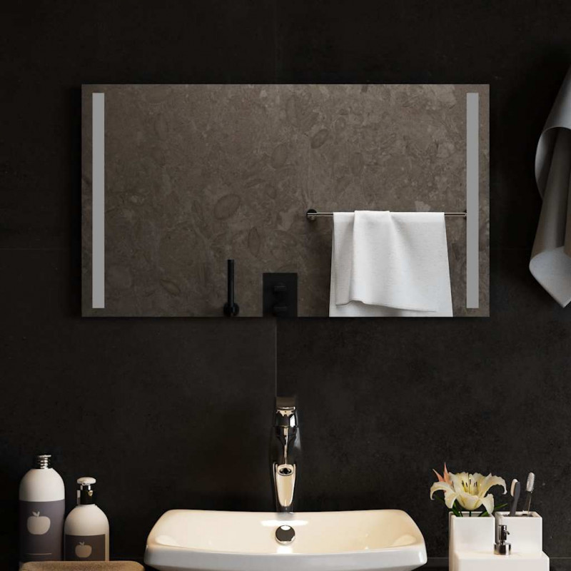 Lustro łazienkowe z LED, 70x40 cm