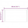 Lustro łazienkowe z LED, 80x40 cm