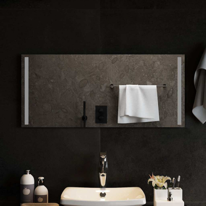 Lustro łazienkowe z LED, 90x40 cm