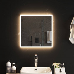 Lustro łazienkowe z LED, 50x50 cm