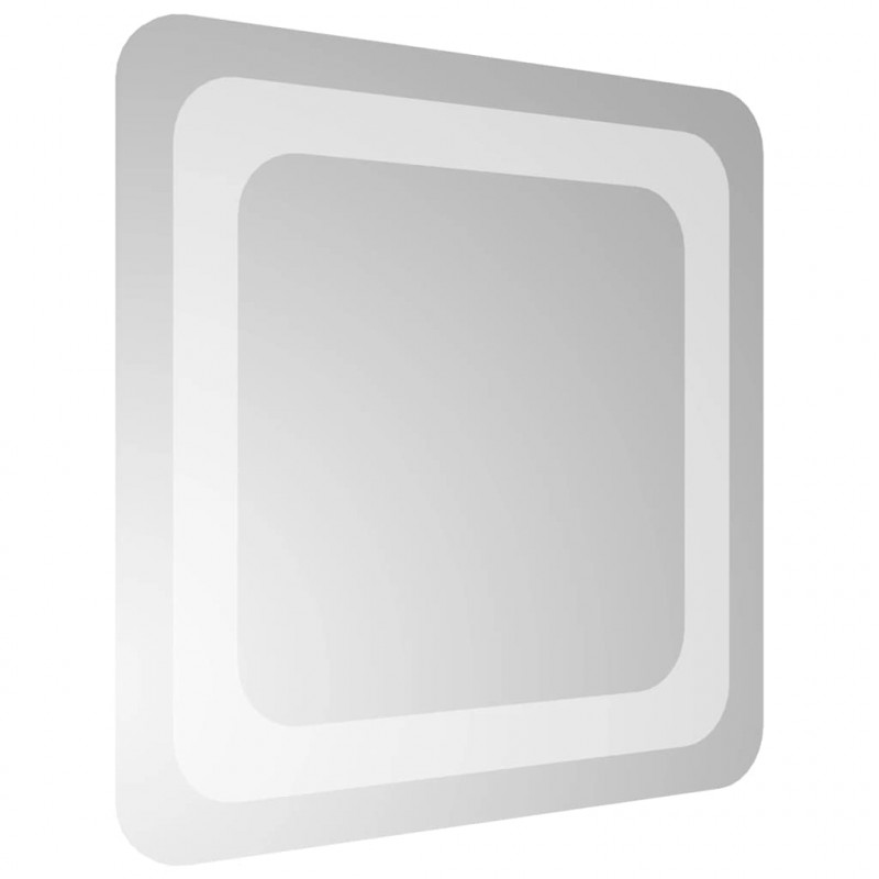 Lustro łazienkowe z LED, 30x30 cm