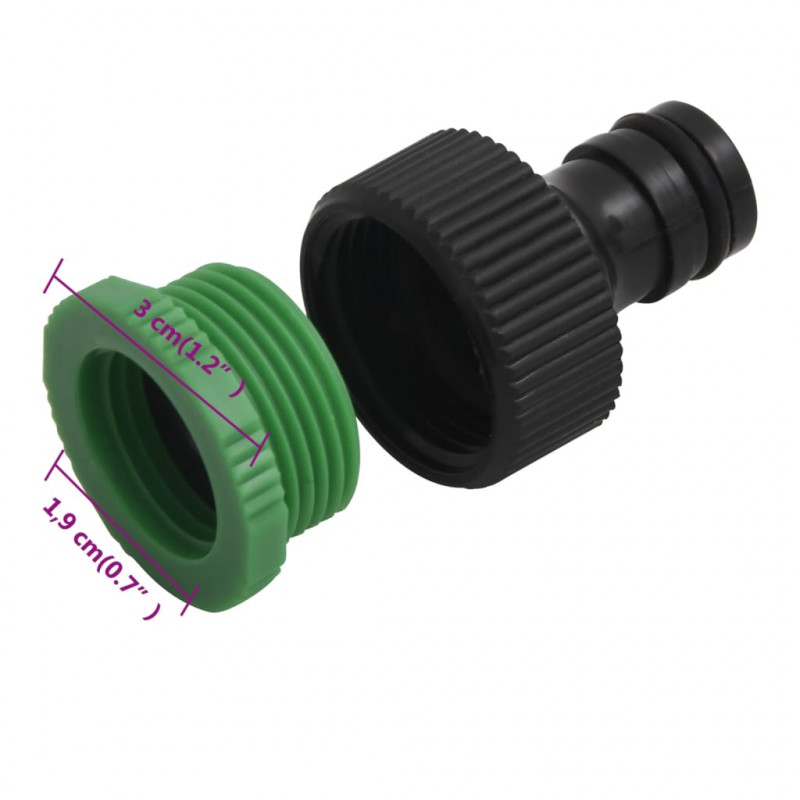 Wąż ogrodowy z zestawem złączek, zielony, 0,5", 10 m, PVC