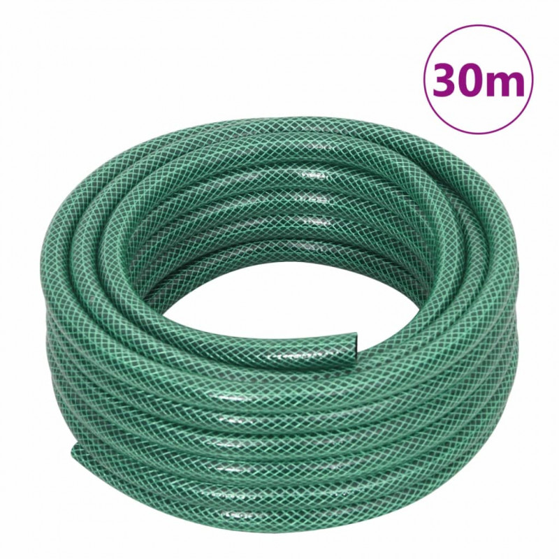 Wąż ogrodowy z zestawem złączek, zielony, 0,5", 30 m, PVC