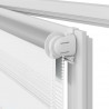 Roleta w pasy (60 x 120 cm) biała