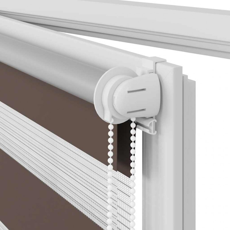 Roleta w pasy (80 x 175 cm) kawa