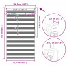 Roleta Zebra 100 x 175 cm Czarna