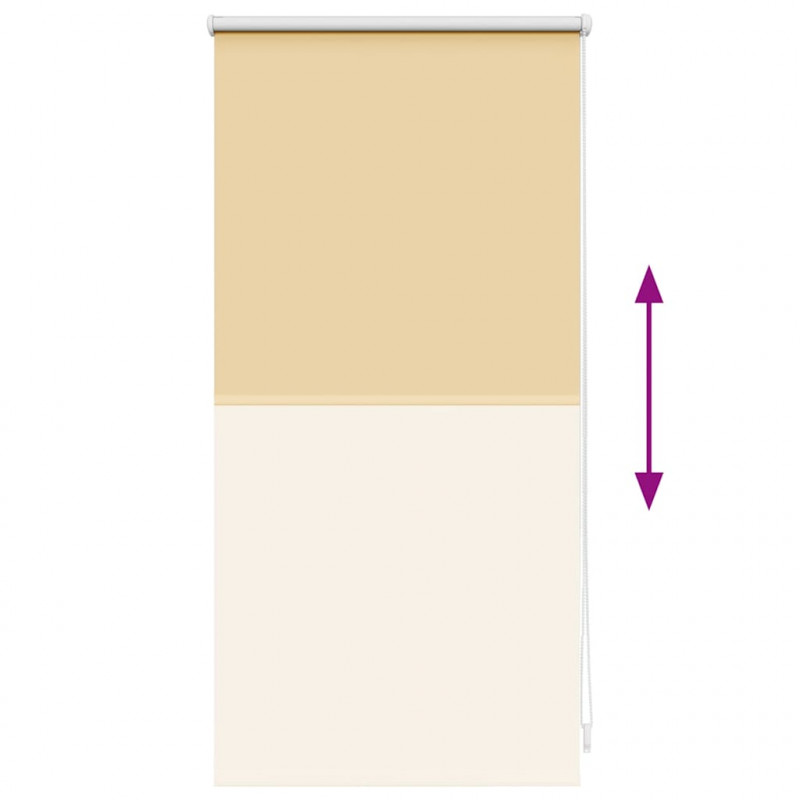 Roleta przeciwsłoneczna 40 x 100 cm Beżowa