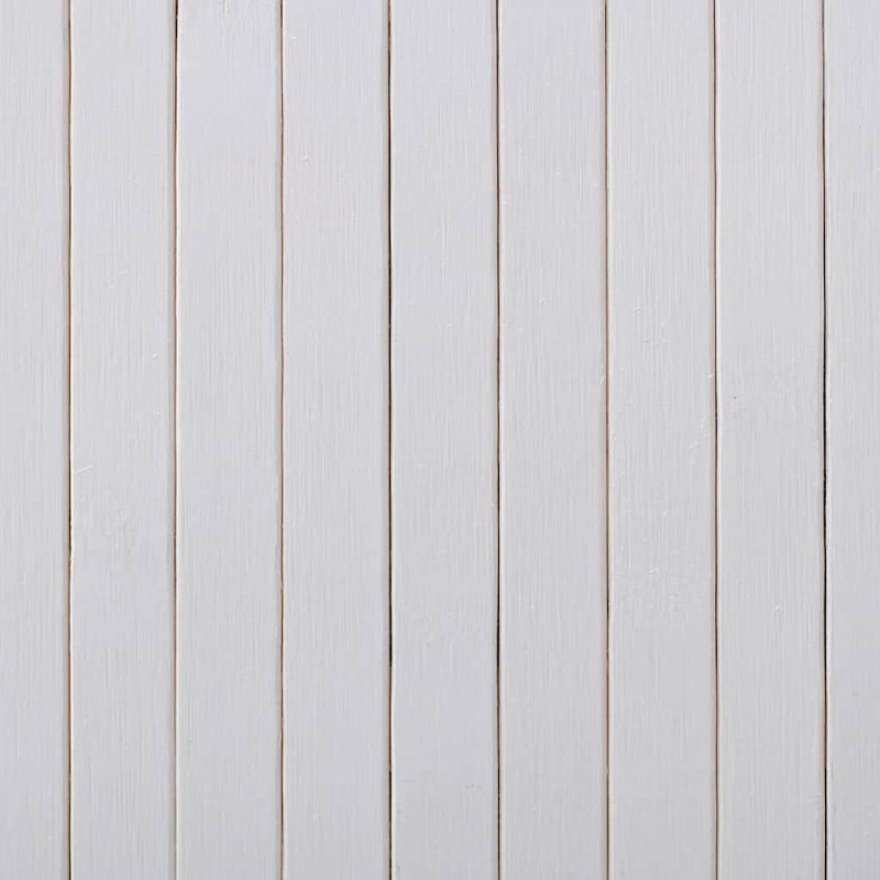 Parawan bambusowy, biały, 250 x 165 cm
