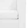 Sofa 3-osobowa ze skóry syntetycznej, biała