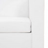 Sofa 2-osobowa ze skóry syntetycznej, biała