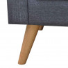 Sofa 2-osobowa, materiałowa, ciemnoszara