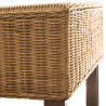 Krzesła stołowe, 2 szt., brązowe, naturalny rattan
