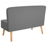 Sofa 117x55,5x77 cm, jasnozielony materiał